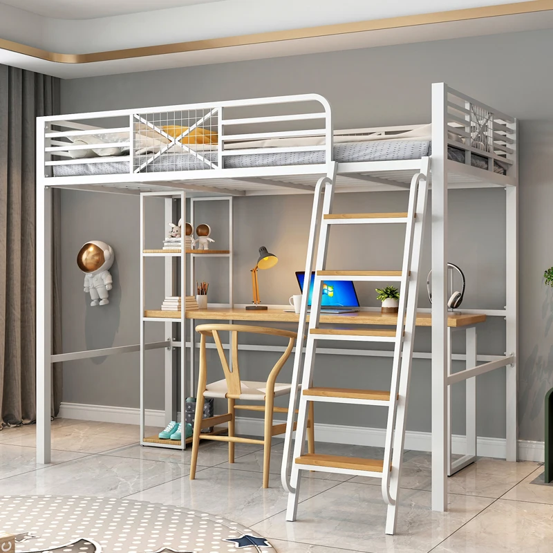Elevated bed sheet Upper Lower table Combined bed Small room Space saving Duplex second floor Suspended bed