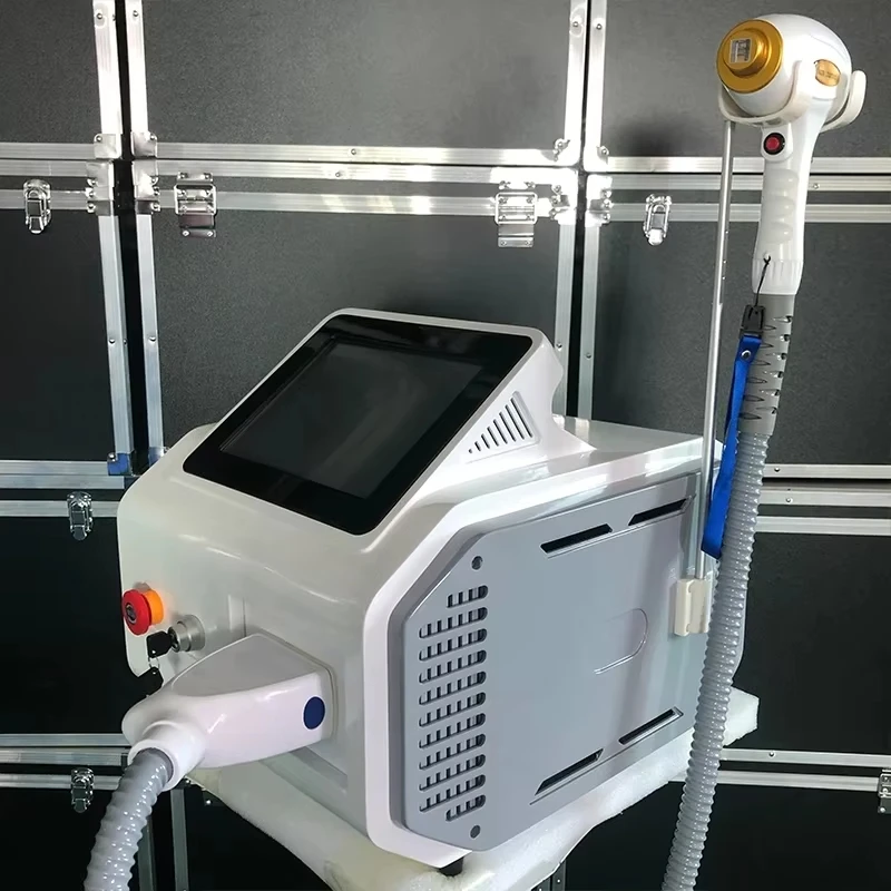 portable triple wavelength diode laser diodo 755nm 808nm 1064nm 3 waves permanent hair removal machine