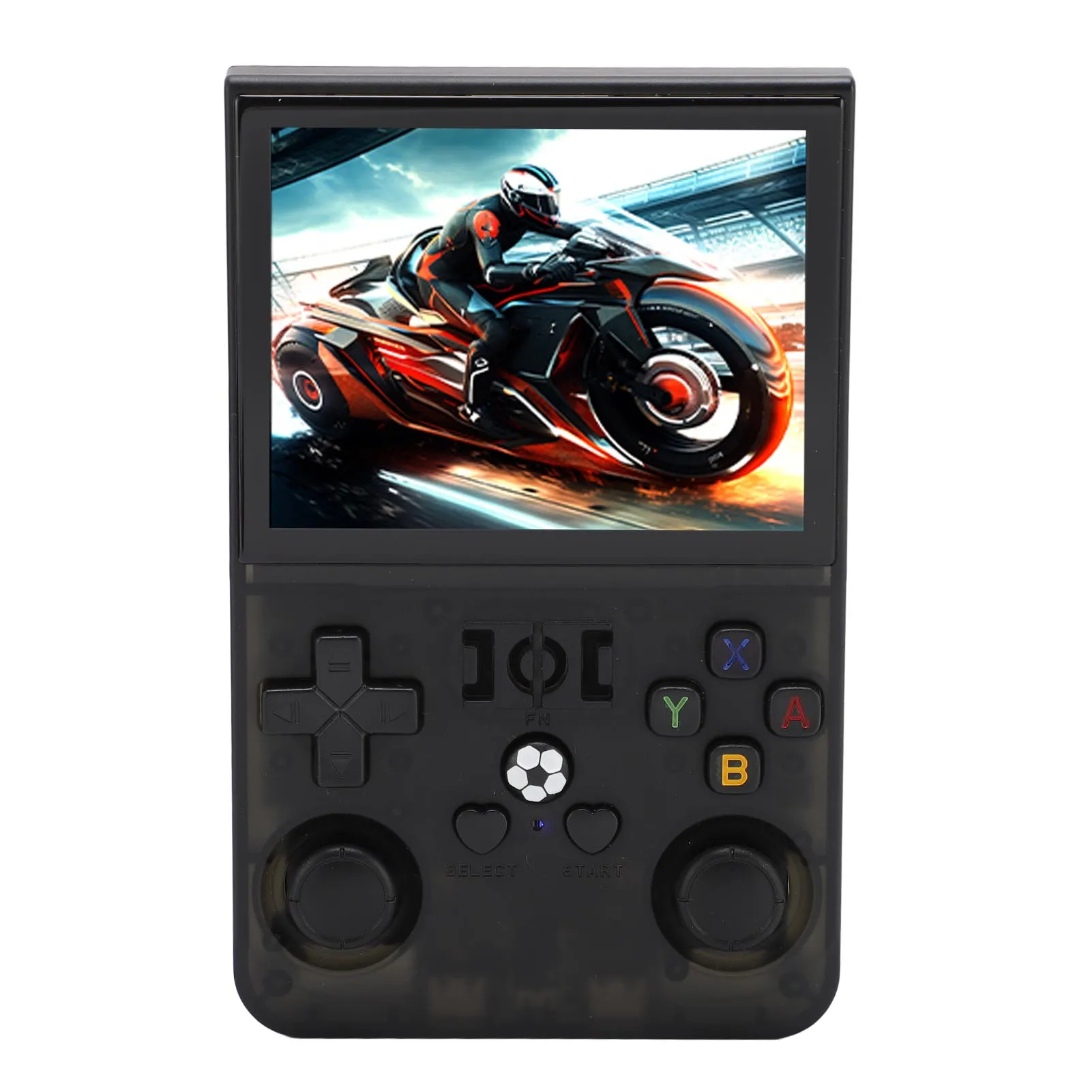 Retro Video Game Console Back L R Buttons 640x480 Handheld Retro Game Console 3.5 Inch IPS Screen Dual 3D Joysticks 60+ Emulator