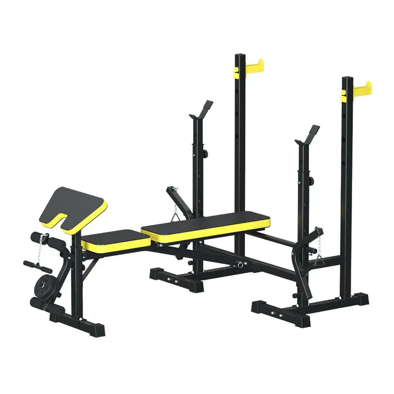 Indoor Multifunctional Weightlifting Bed Bench Press Rack Strength Trainer Wholesale