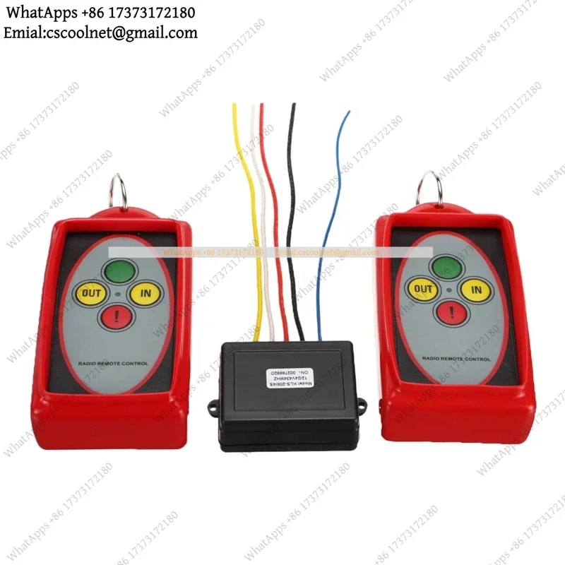 JS02 12V-24V 433Mhz Digital Wireless Winch Remote Control Recovery Kit For SUV Off-Road Trucks Tools