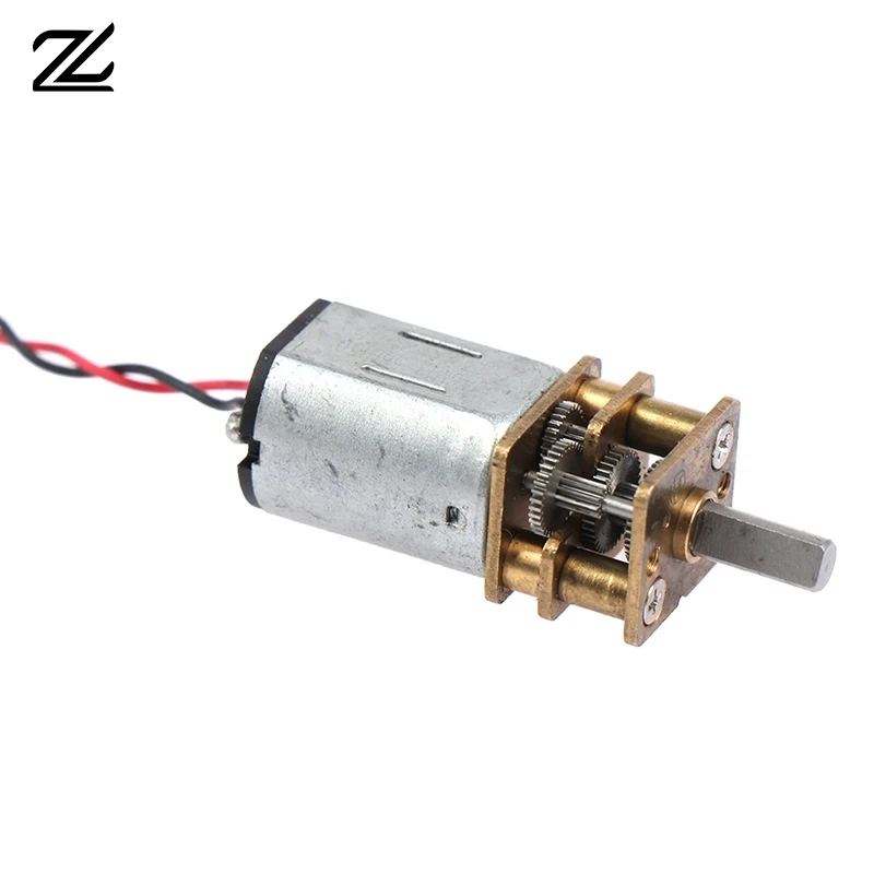 DC 5V Mini N20 All Metal Gear Wheel Gear Motor 40/60/28/300RPM Slow Speed Large Torque Micro Reduction Motor