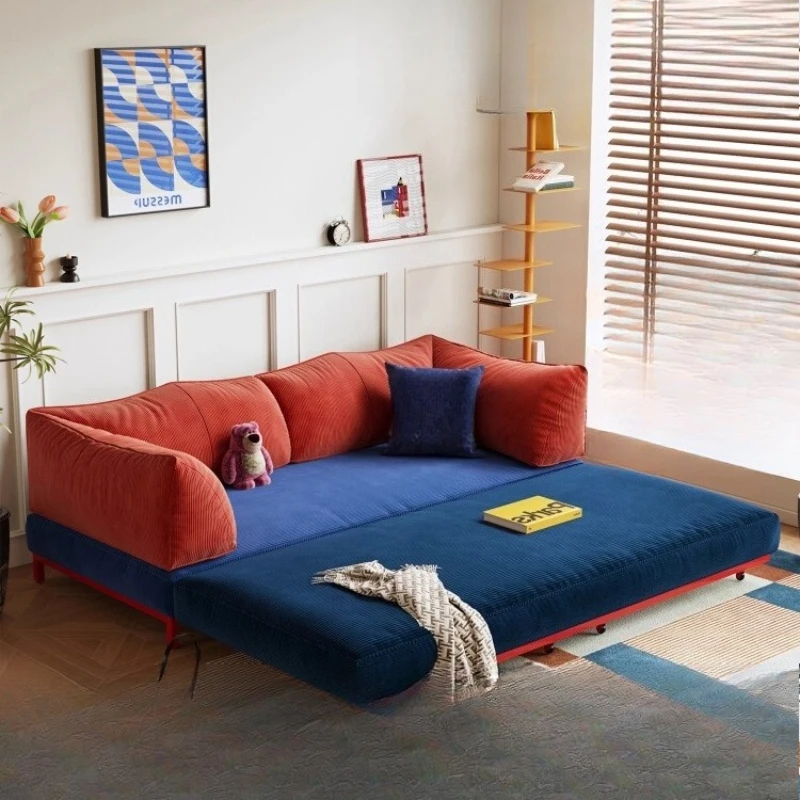 

Croissant sofa bed removable and washable module combination folding integrated dual-purpose