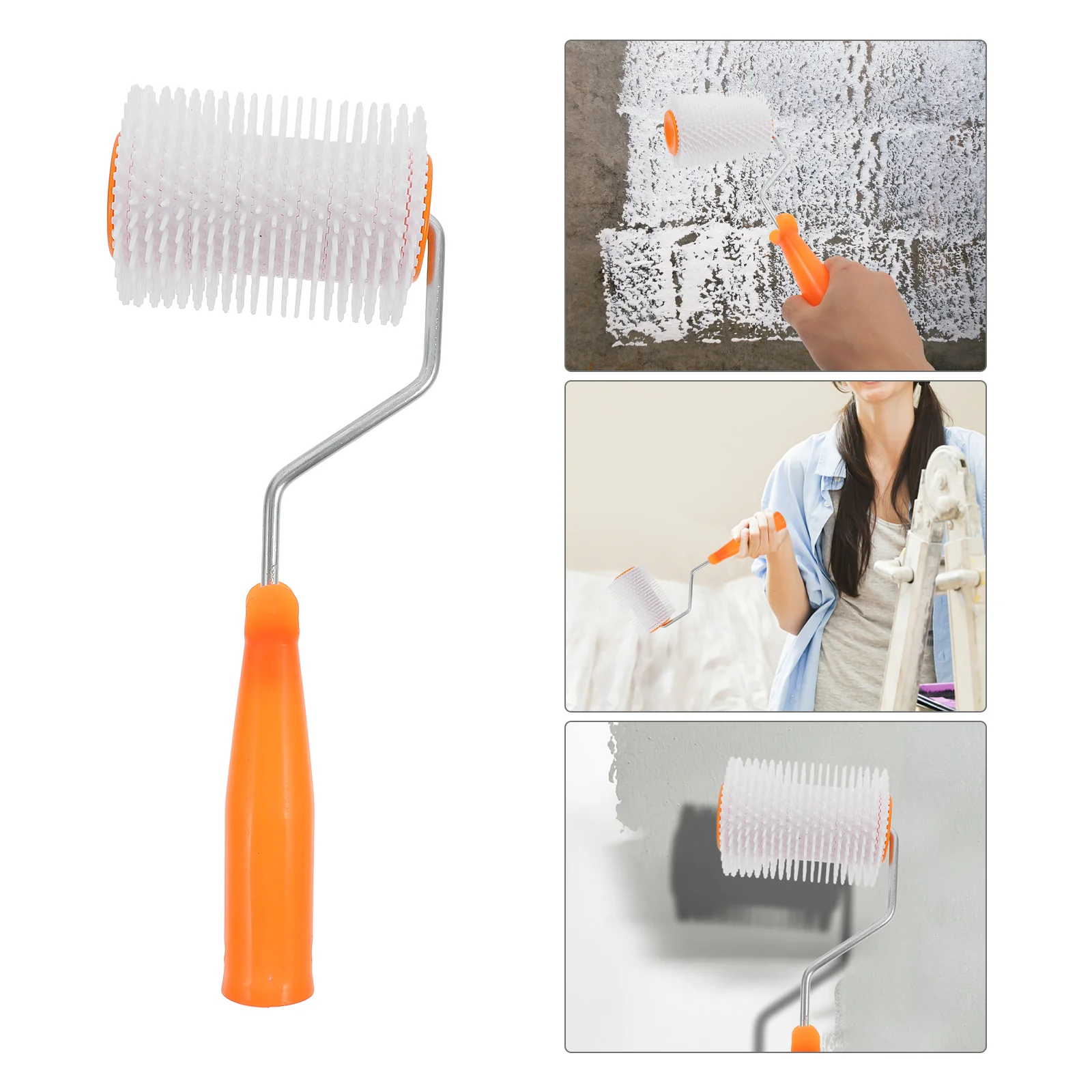 

Self-leveling Cement Spiked Flooring Roller Defoaming Device Paint Brush Plastic Bubble Remove Part