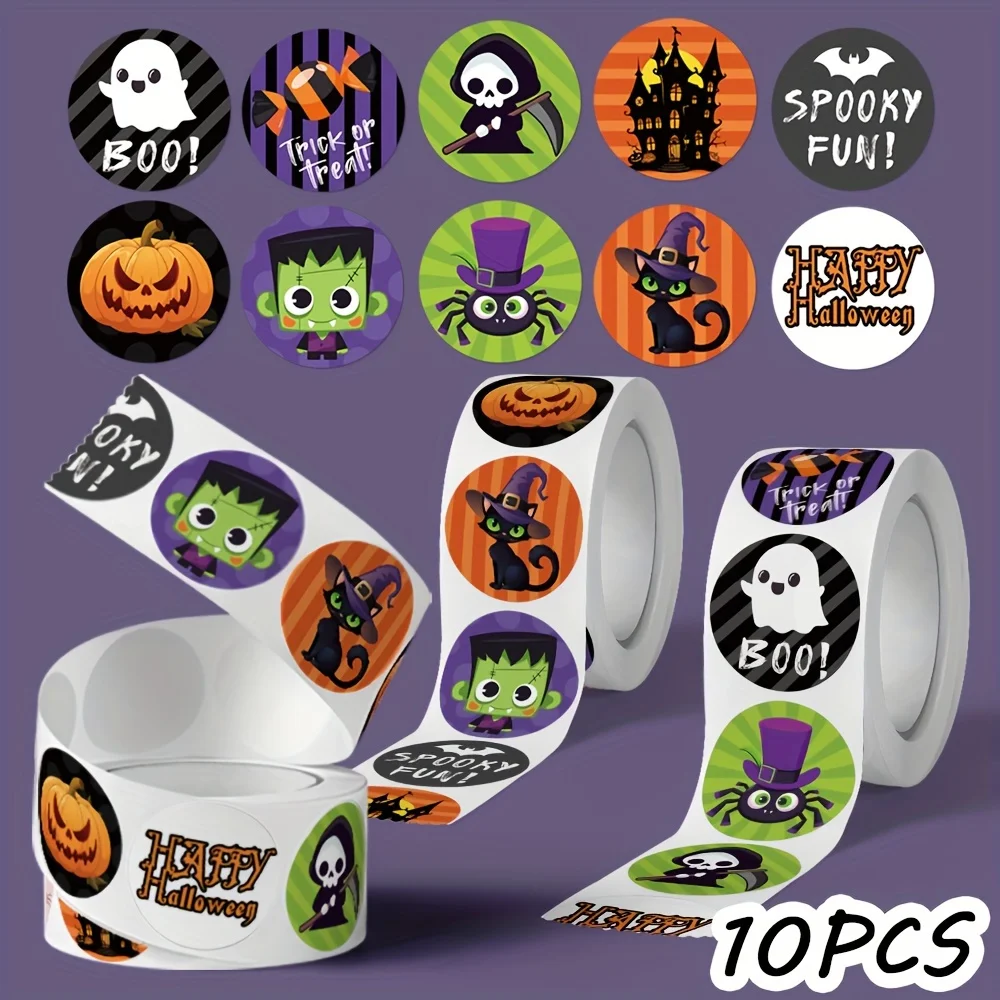 1 rolle Halloween Nette Geist Graffiti Rolle Aufkleber Für Koffer Skateboard Laptop Gepäck Telefon Auto Styling DIY Aufkleber Pegatinas