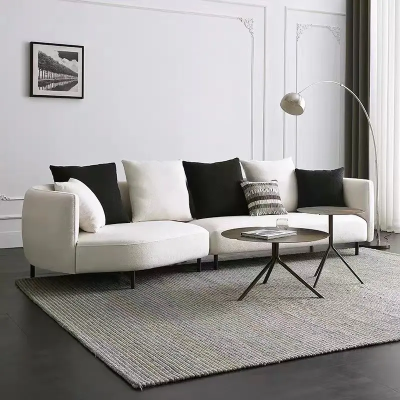 

White Designer Living Room Sofas High Back Dark Curved Japanese Living Room Sofas Nordic Luxury Woonkamerbanken Furniture