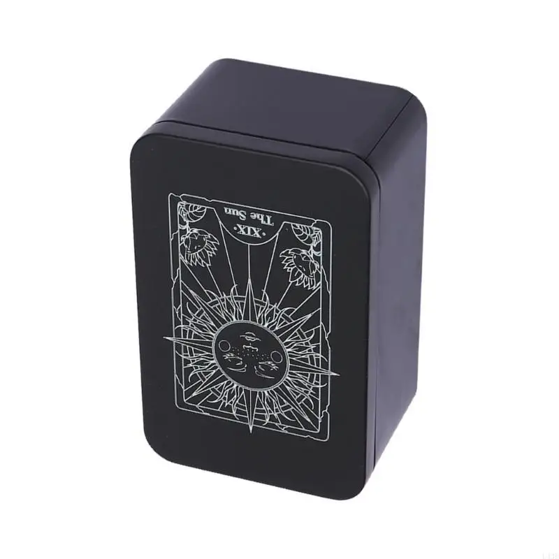 Rectangle Metal Cards Box Playings Tarots Container Jewelry Storage Case Packing Game Empty Card Storage Box