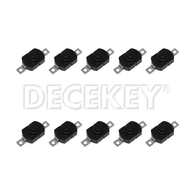 10PCS Push Button Switch 1712KD 30V 1A Flashlight Switch LOCK 17X12X9.5MM Table lamp Switch Flashlight Button Switch ON-OFF