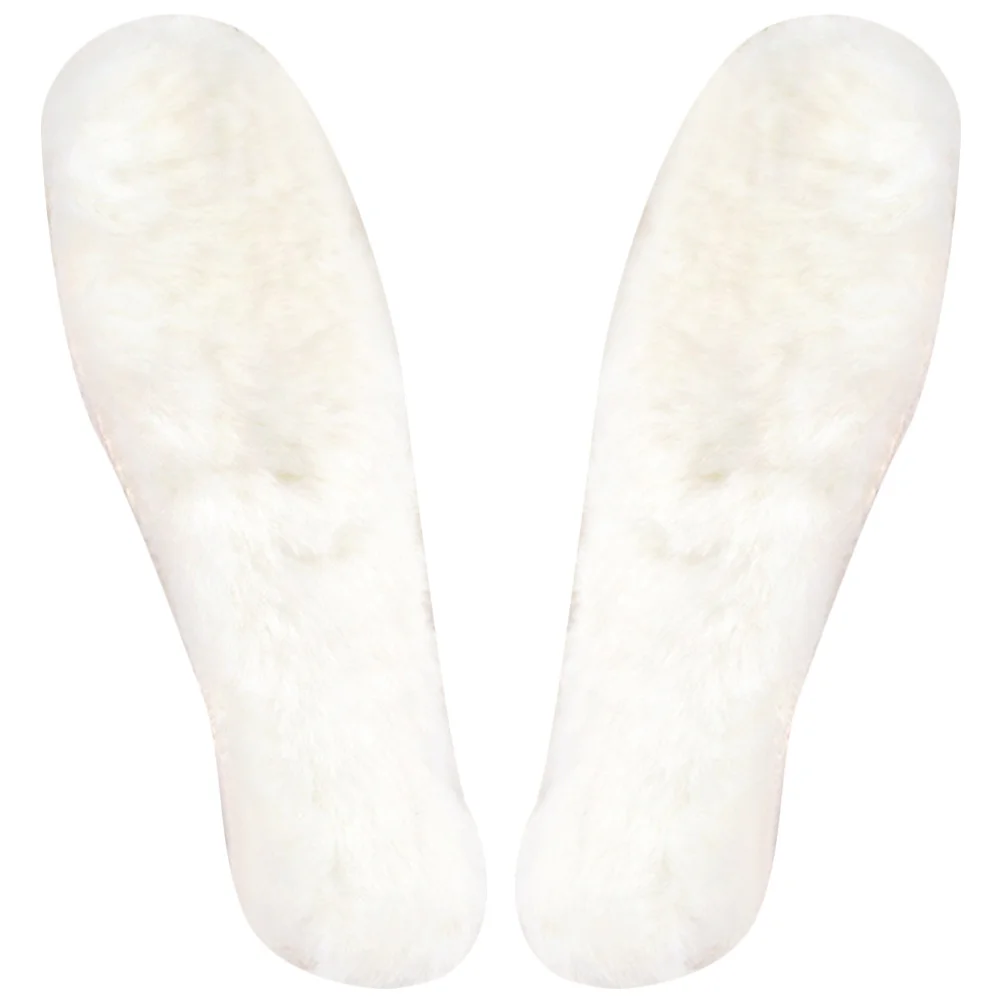 1 par de palmilhas quentes de inverno, almofadas de sapato de lã espessada para botas, tênis, sola confortável absorvente de suor, inserções femininas e masculinas