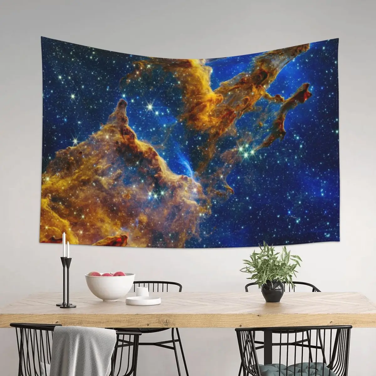 

Webb Pillars of Creation Tapestry House Decorations Aesthetic Room Decors Wall Hanging Wall Home Decorators Tapestry
