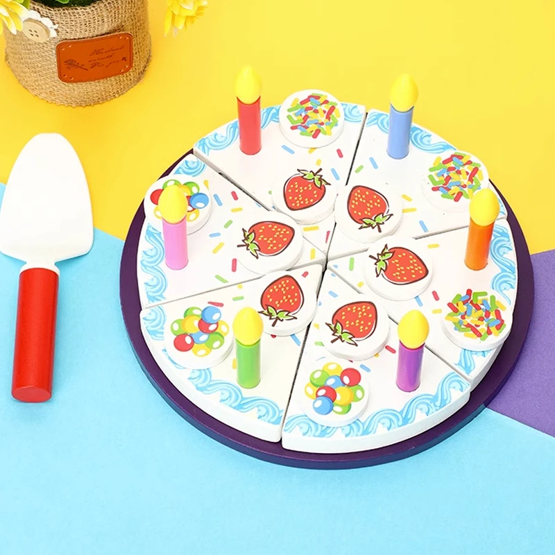 

Girl Toy Cake Diy Minature Food Simulation Pretend Play Kitchen Kid Cut Game Education Children Chef Toys For 3 Year Birthday