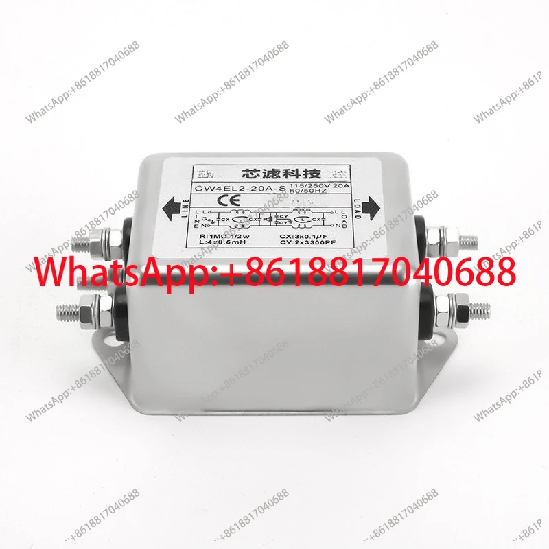 

Универсальный однофазный фильтр CW4EL2-6/10/20/30A-S-T с биполярной вставкой для очистки воды