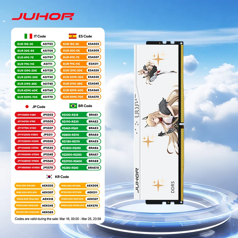 Juhor Ram DDR5 16GB…