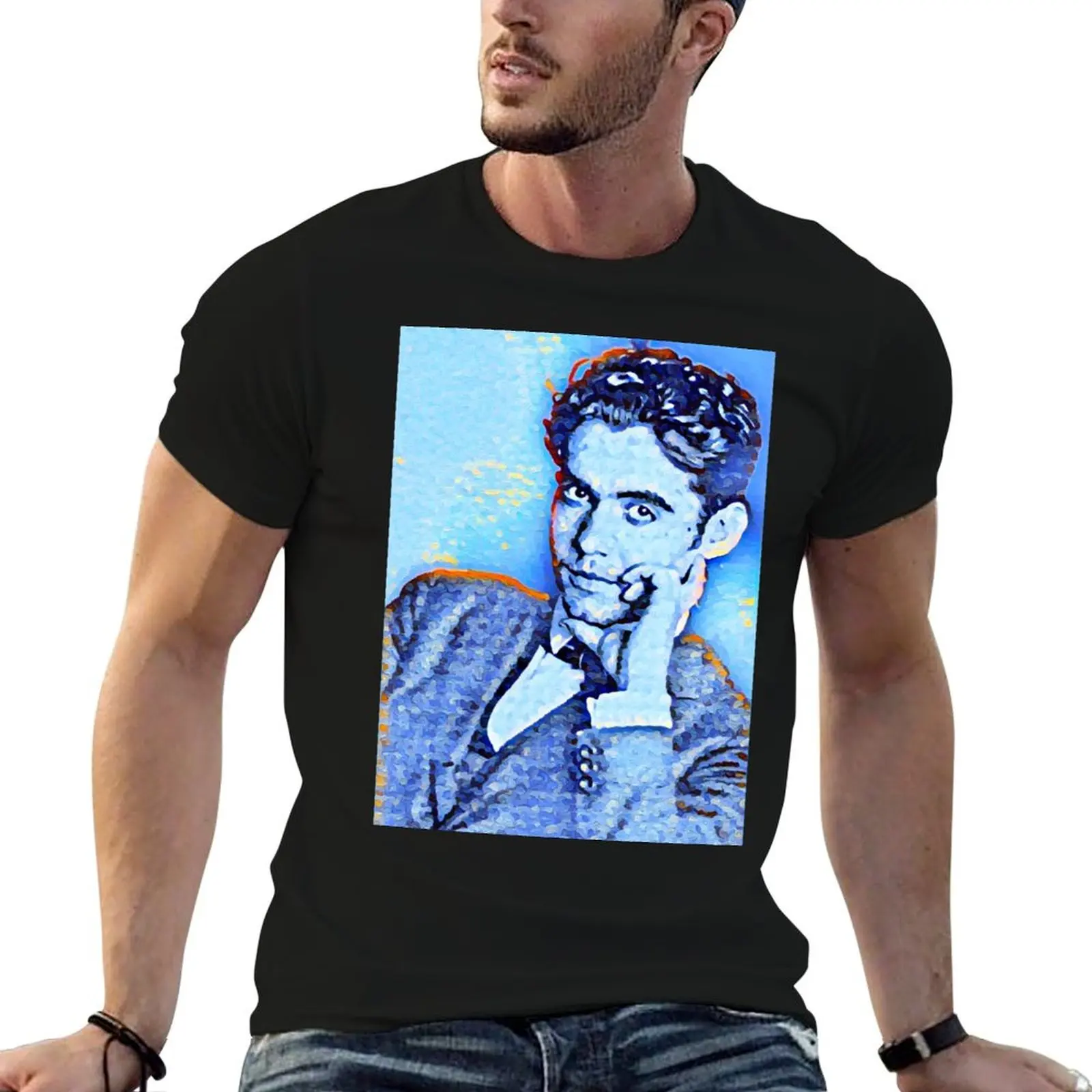 

Federico García Lorca Artwork Federico García Lorca Portrait Federico García Lorca Wall Art T-Shirt man t shirts cotton T-Shirt