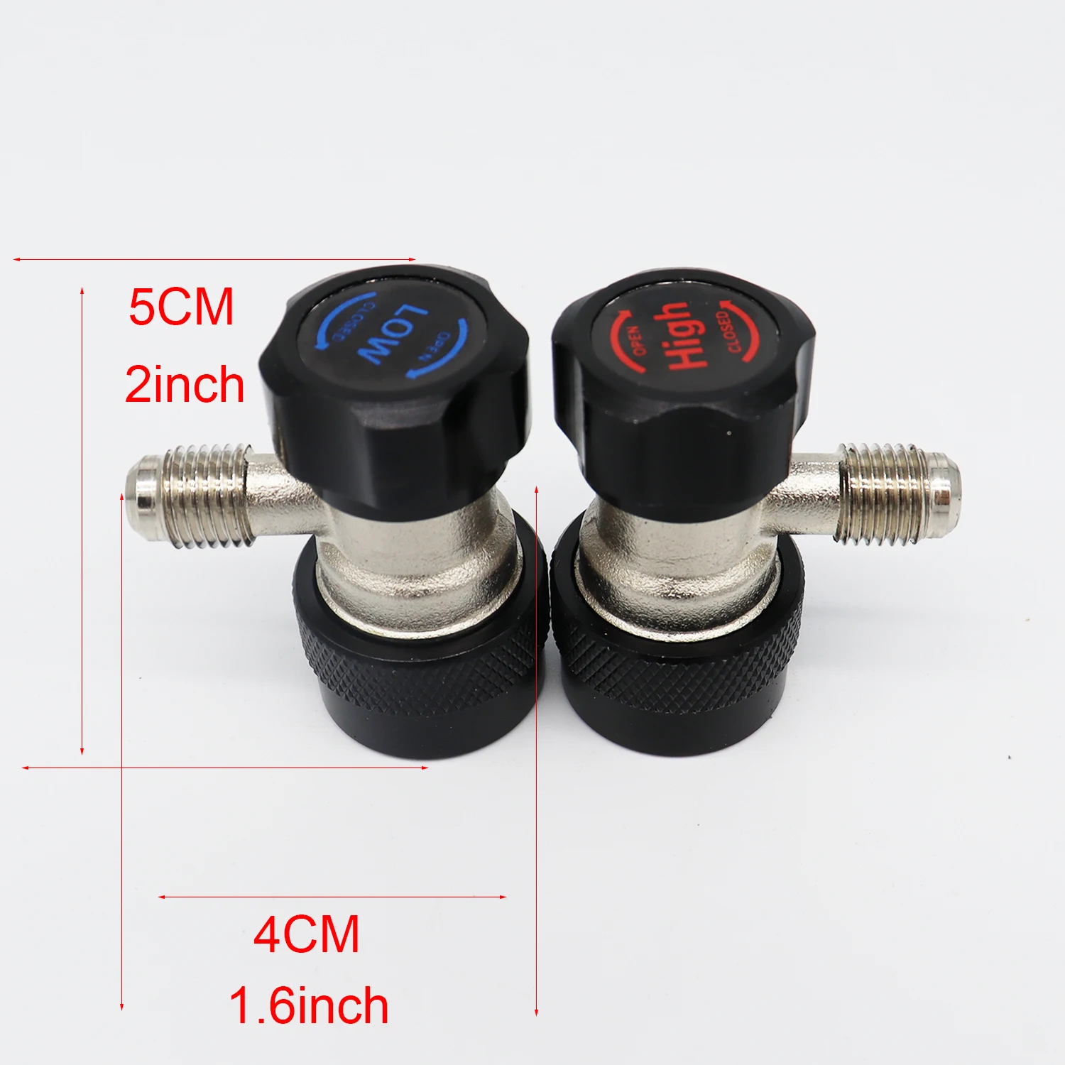 1/4 SAE Connectors R134A Manual Quick Coupler Adapter for NEW A/C Compressor Air Condition