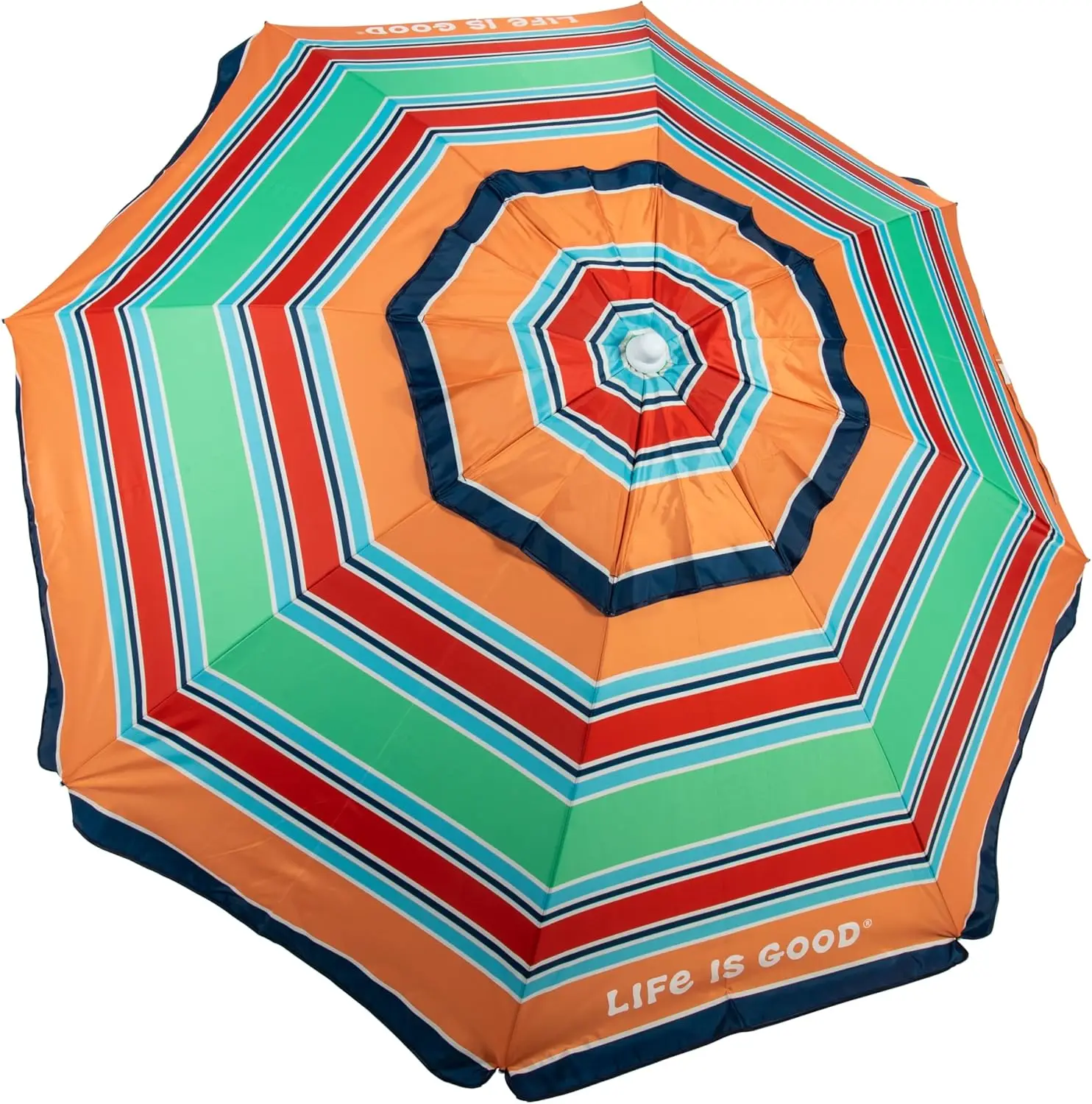 

7' Portable Beach Umbrella with Sand Anchor, UPF 50+ Sun Protection, Adjustable Tilt & Carry Bag for Outdoor Use