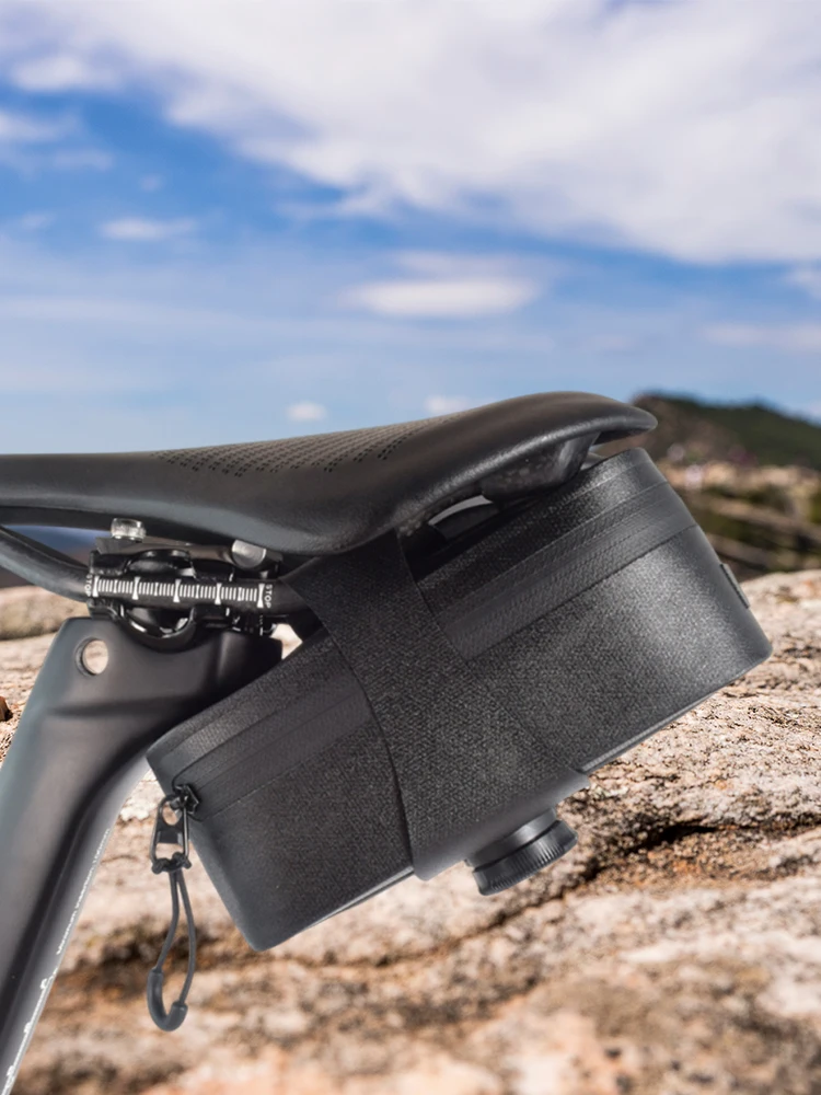 Sac sous siège de vélo, sac de selle à sangle, verrouillage à bouton, sac de cyclisme étanche, Pack de siège de cyclisme pour vélos de route de montagne
