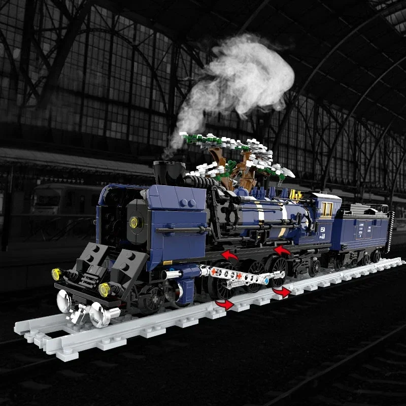 NEW Technical  Electric The Orient Express Train Building Blocks Creative City Steam Train Model Bricks For Kids Gifts