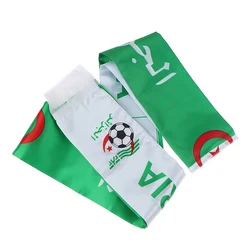 12*145CM Algeria Flag Custom Scarf Football Team Scarves Printing Satin Banner