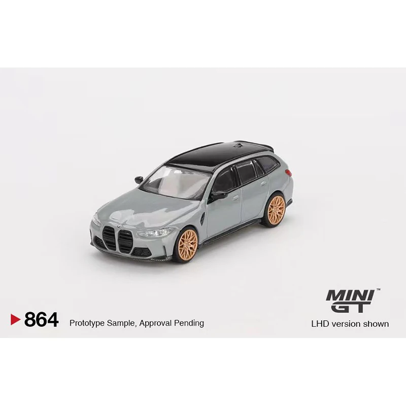 PreSale MINIGT 864 1:64 M3 Competition Touring Brooklyn Grey Diecast Diorama Model Collection Miniature Toys