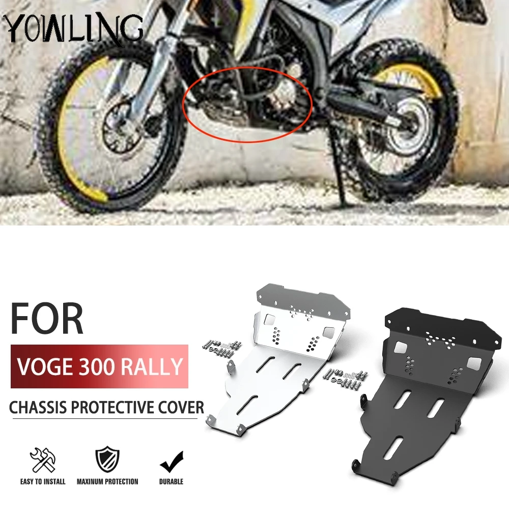 For Voge Valico 300 Rally 2023 24-2025 LONCIN VOGE Rally300 300 Rally Motorcycle Skid Plate Engine Guard Frame Chassis Protector