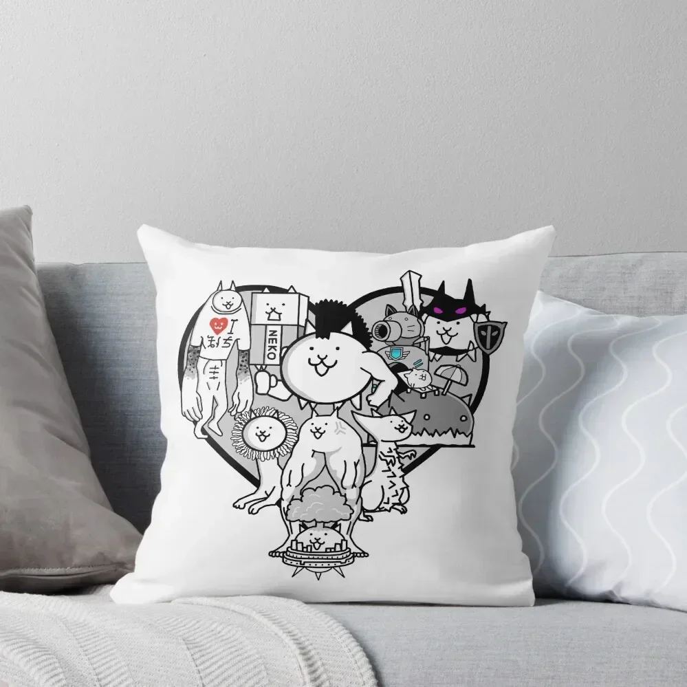 Battle Cats True Form Mural Throw Pillow Luxury Sofa Cushions Couch Pillows pillow