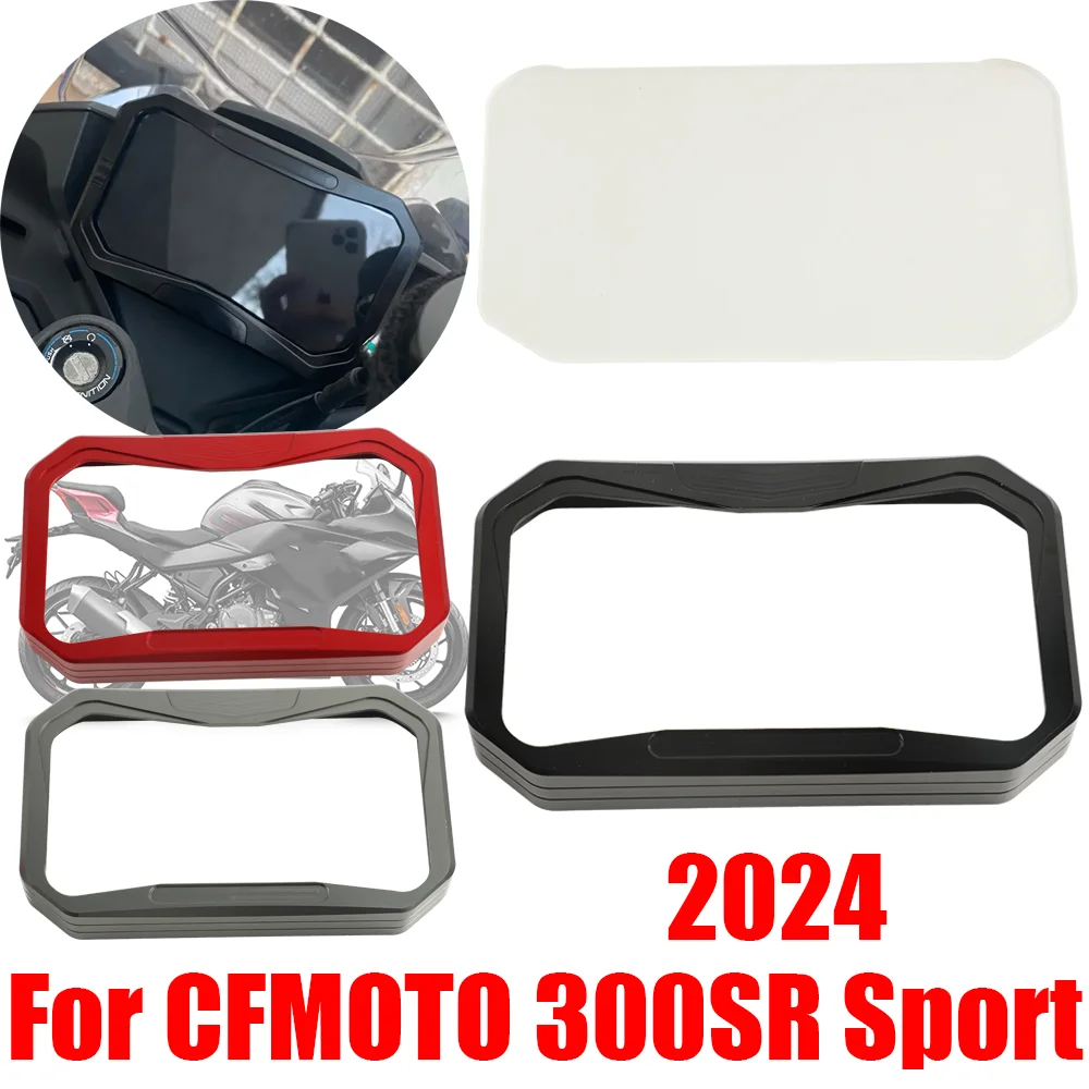 For CFMOTO CF MOTO 300SR Sport SR 300 SR Sport 2024 Motorcycle Accessories Instrument Meter Frame Cover TFT Screen Protector