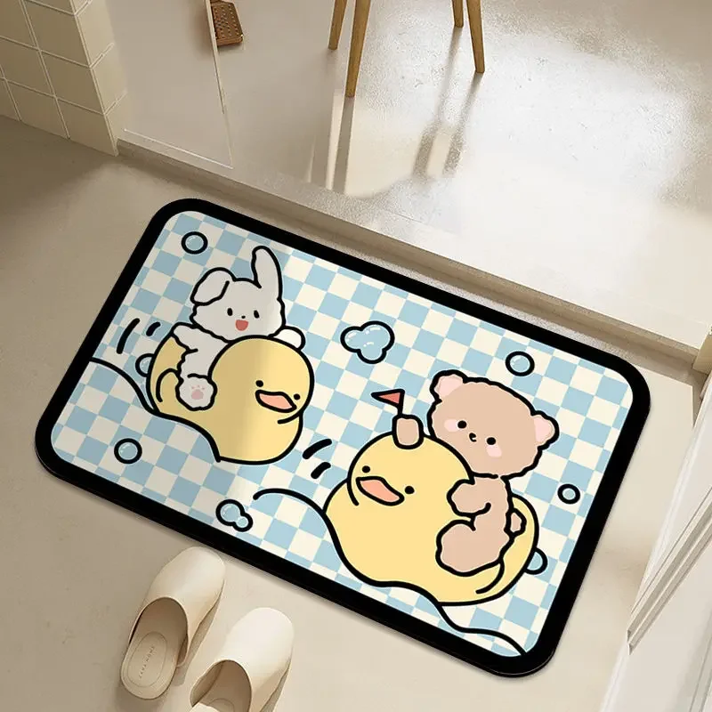 

Diatom mud style bathroom absorbent floor mat, anti slip floor mat at the bathroom entrance, easy to maintain carpet door mat