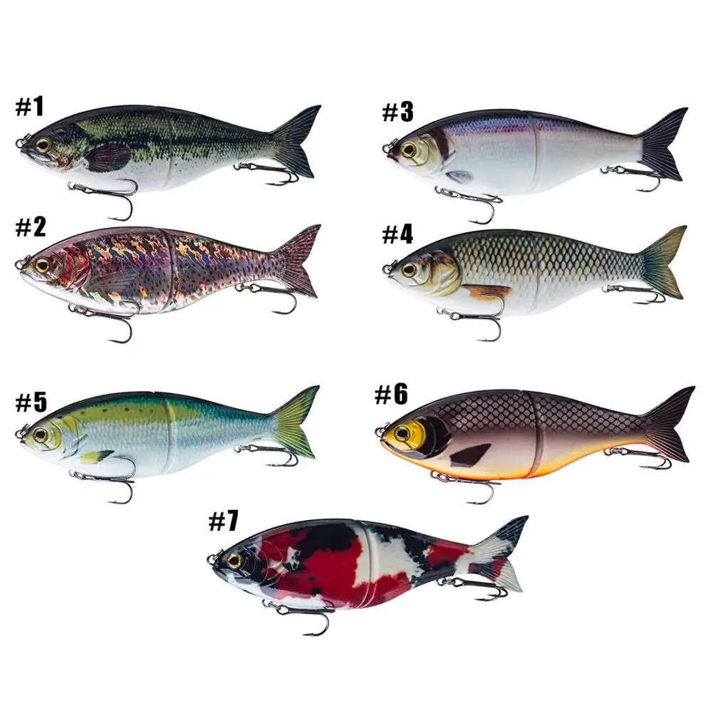 

2-х предметная скользящая приманка 17,8 см, 82 г, тонущая шарнирная приманка для плавания с погремушкой, жесткая приманка для большой рыбы, окуня, щуки, мускусного моря