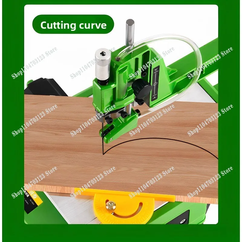 

Electric Multi-Function Desktop Latte Saw Curve Saw Small Household Wood Panel Hollow Wood Wire Saw Cutting Machine No Battery