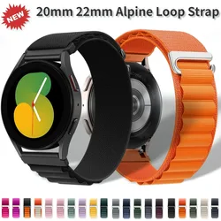 20mm 22mm Alpine Loop Strap for Samsung Galaxy Watch 6 5 4 44mm 40mm/Gear S3 Nylon Bracelet for Huawei Watch 4 Pro/GT 4 3 2 Band