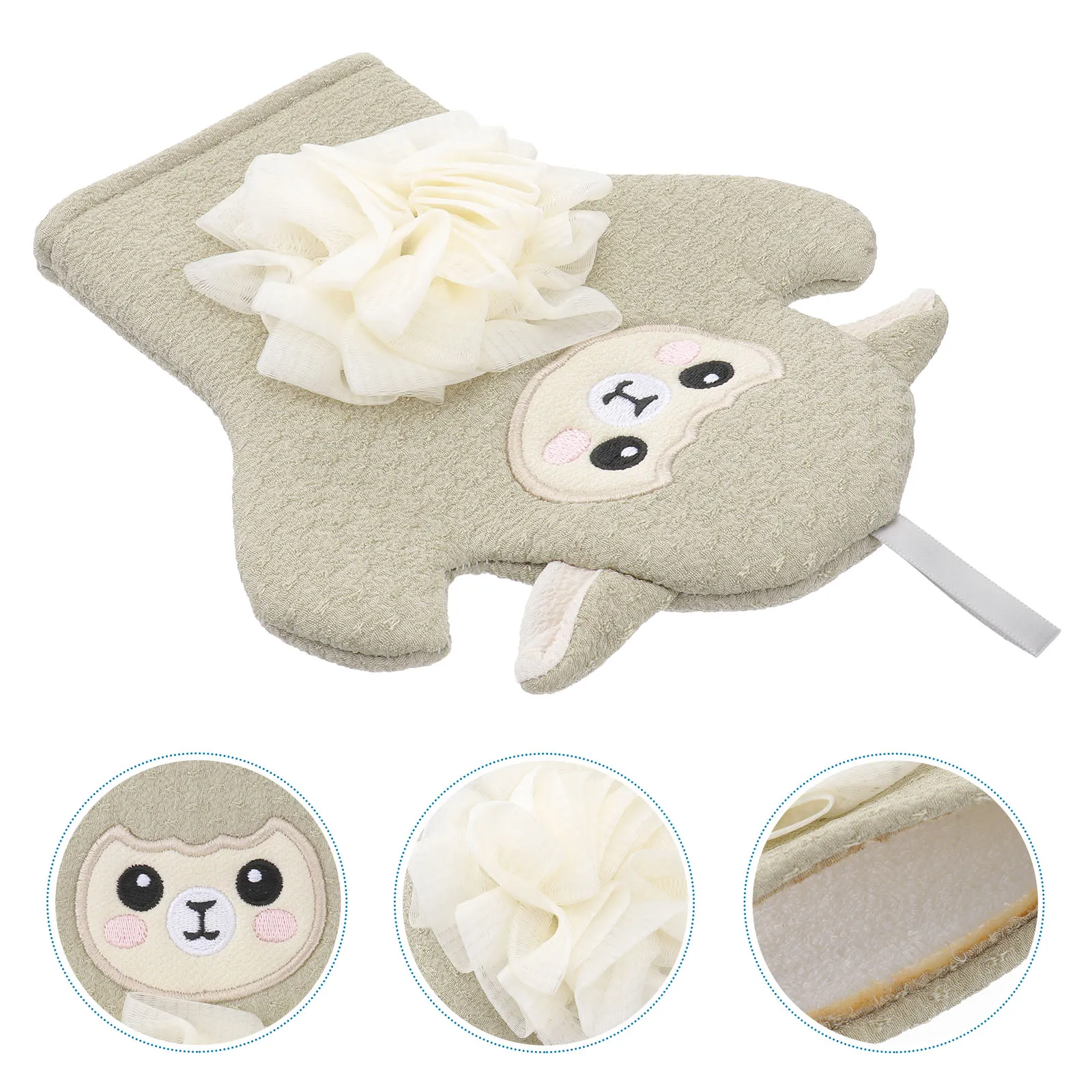 

Children's Bath Towel Cartoon Fiber Material Baby Girl Washcloths Newborn Kids Exfoliating Glove Adorable Toddler Shower