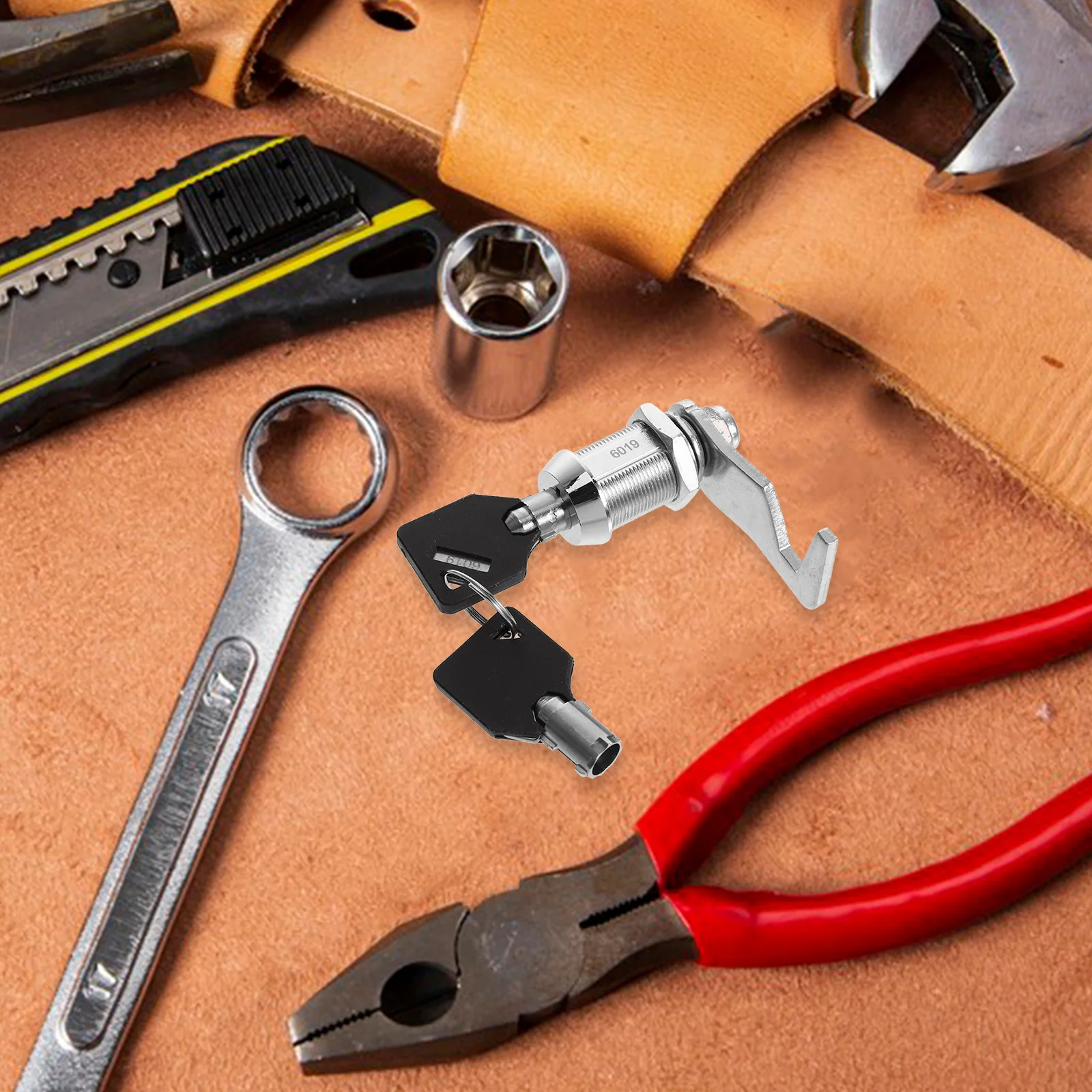 قفل كامة أنبوبي من الكروم، صندوق أدوات باب Rv، استبدال صندوق البريد، خزائن تخزين المفاتيح والأثاث #5