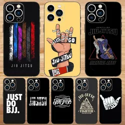 BJJ Brazilian Jiu Jitsu Phone Case For iPhone15,14,13,12,11,Pro,Max,Plus,Mini,X,XS,XR,8,7,6,S,Plus,SE Soft Black Case