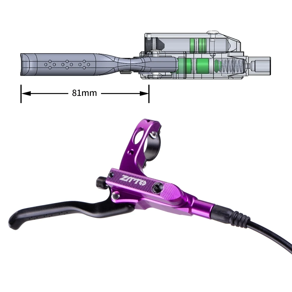 ZTTO MTB 4 Piston Hydraulic Disc Brake M840 With Cooling Full Meatal Pad CNC Tech Mineral Oil For AM Enduro Bicycle E4 ZEE M8120