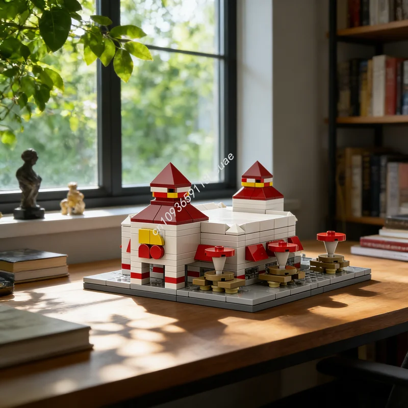 430pcs MOC N 버거 모듈러 스트리트스케이프 미니 모델 블록 건축 장난감 DIY 창의적 아이디어 크리스마스 선물 교육용