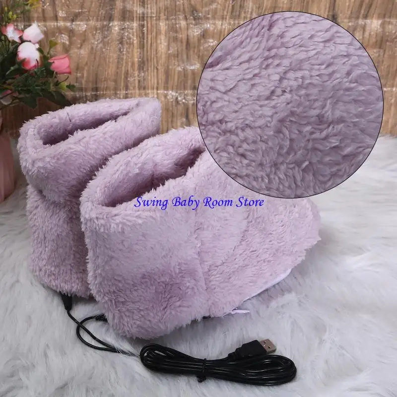 أحذية التدفئة الكهربائية للنساء للنساء في K1AD ، أحذية دافئة أحذية دافئة ، واجهة أفخم وملحقات دافئة في فصل الشتاء القابلة للغسل