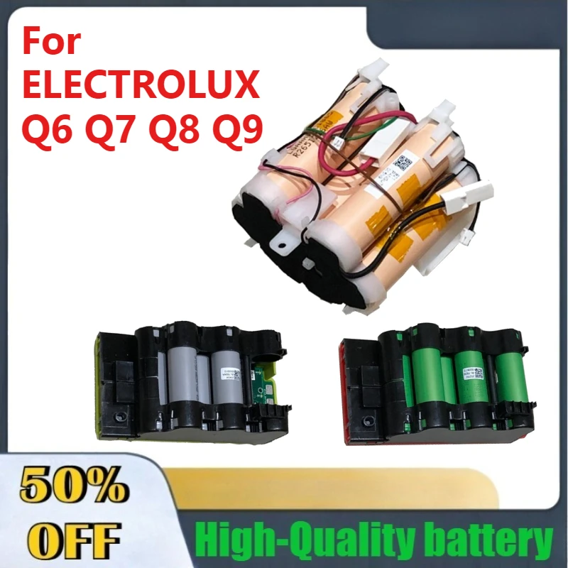 

High-Quality Vacuum Cleaner Battery for ELECTROLUX Q6 Q7 Q8 Q9 Battery pack Accessories & Parts Fast Shipping