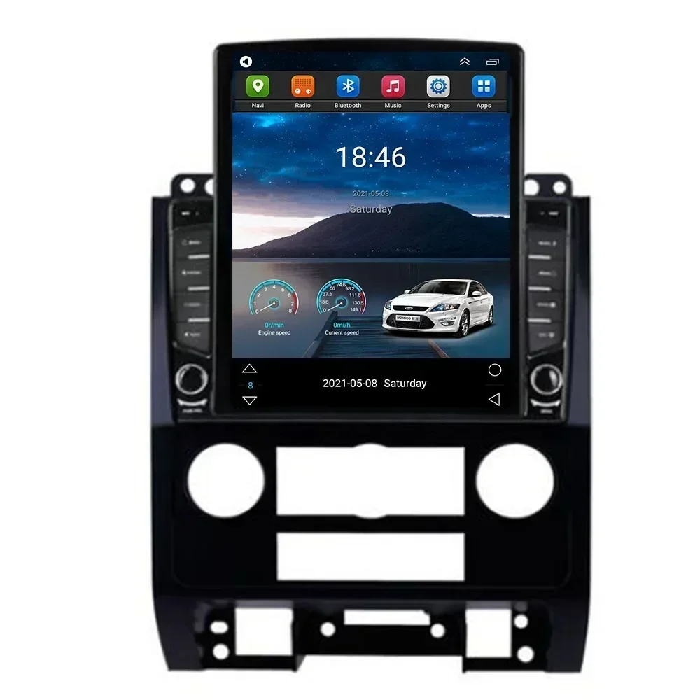 For Tesla Style 2 Din Android 13 Car Radio For Ford Escape 2007 to2012 Multimedia Video Player GPS Stereo Carplay DSP RDS Camera