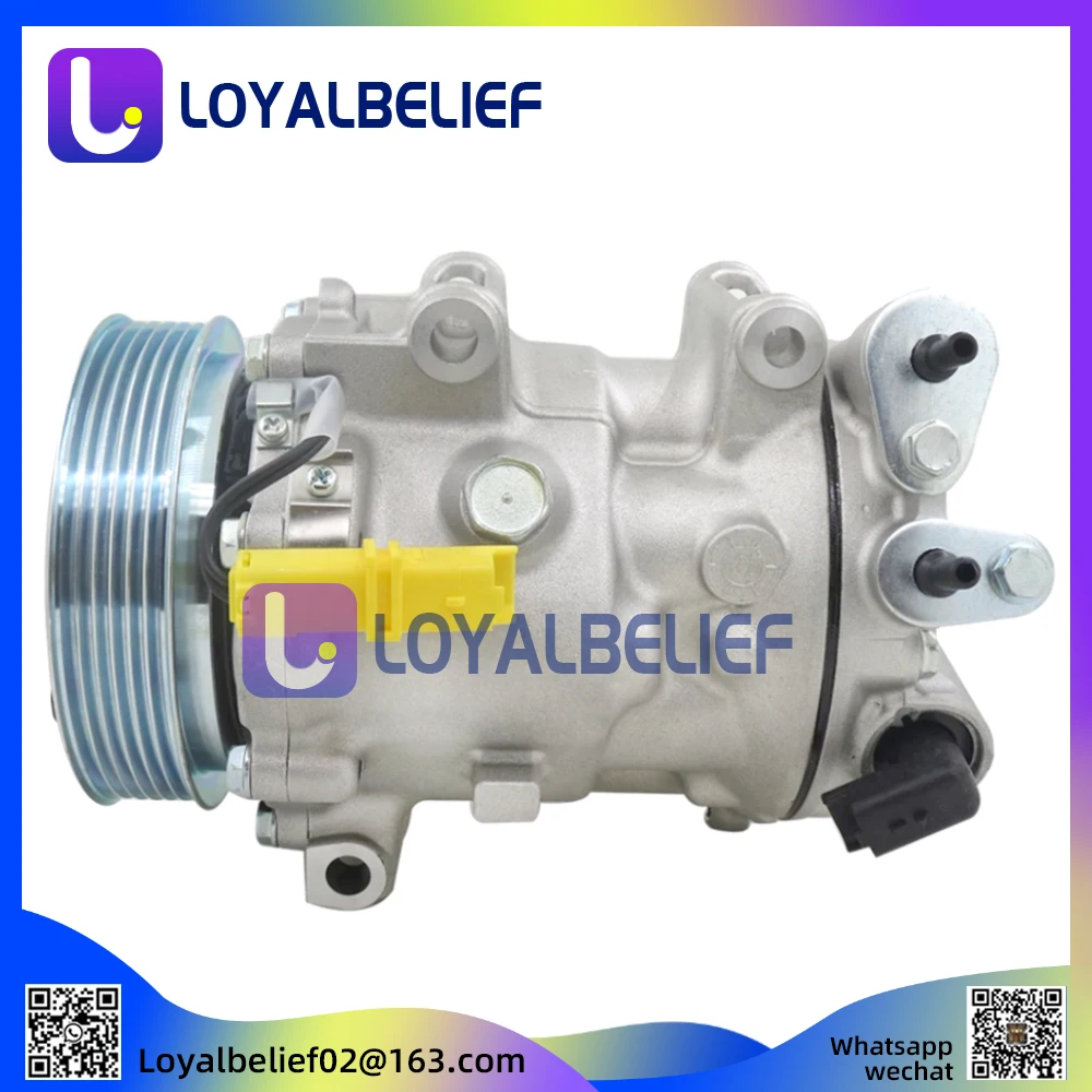 

AC Compressor For Cars Peugeot 407 508 607 Citroen C5 C6 6453PP 6453RE 6453RF 6453RT 6453SN 6453SP 6453WW 9800840380 9671340580