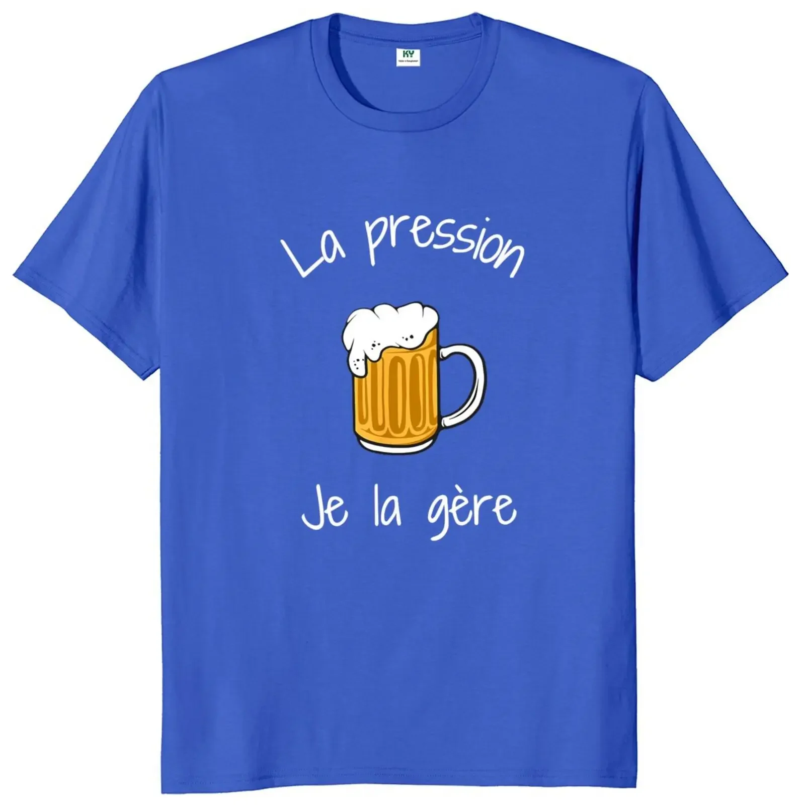 Beer Pressure I Manage It T Shirt Retro French Humor Drinking Lovers Boyfriend Dad Gift Tee Tops 100% Cotton Soft Unisex T-shirt