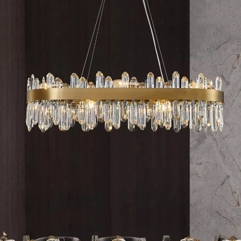 home decorationPendant lights, luxury crystal living room chandelier, bedroom Pendant lamp, ceiling light, indoor lighting