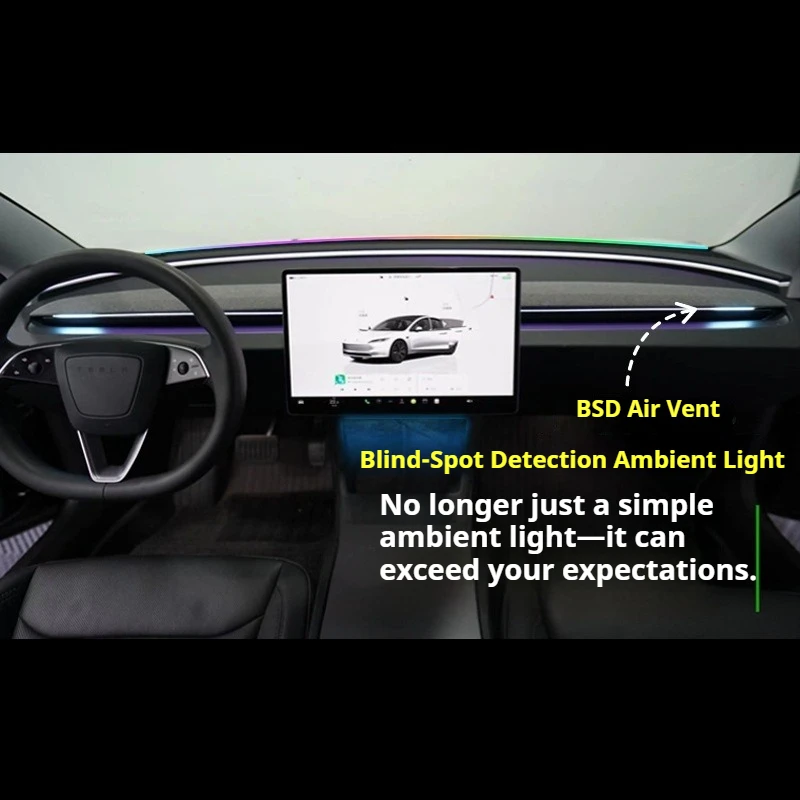 Suitable For Tesla Model Y3/YL/YS Dashboard Ambient Lights, USB in-car TESLA Ambient Lights view 3