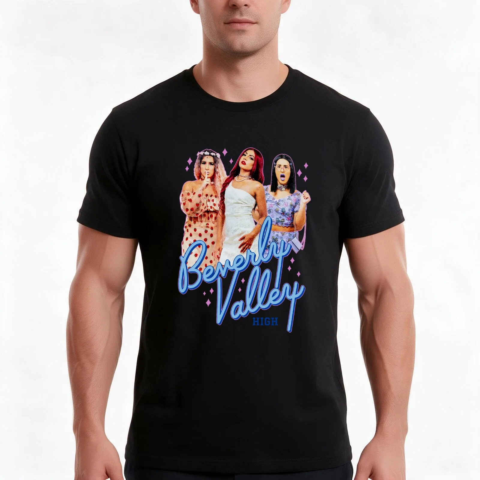 bvh merch Beverly Valley High Dan And Riya Team Strawberry Cinnamon _ Rhubarb T-Shirt, Summer Casual Cotton Tee, 100% Cotton