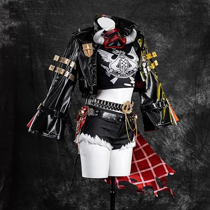 XT8Zenless Zone Zero Lucy أزياء تنكرية شعر مستعار موحد لوسيانا Auxesis Theodoro De Montefio أبناء كاليدون Halloween 95CM P@XT6!