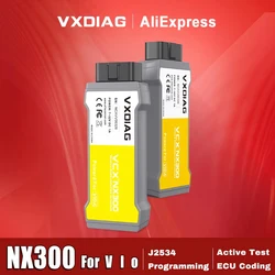 VXDIAG NANO NX300 2014D OBD2 Scanner Car Diagnostic Tool J2534 ECU Programming IMMO Programmer Code Reader Free Update
