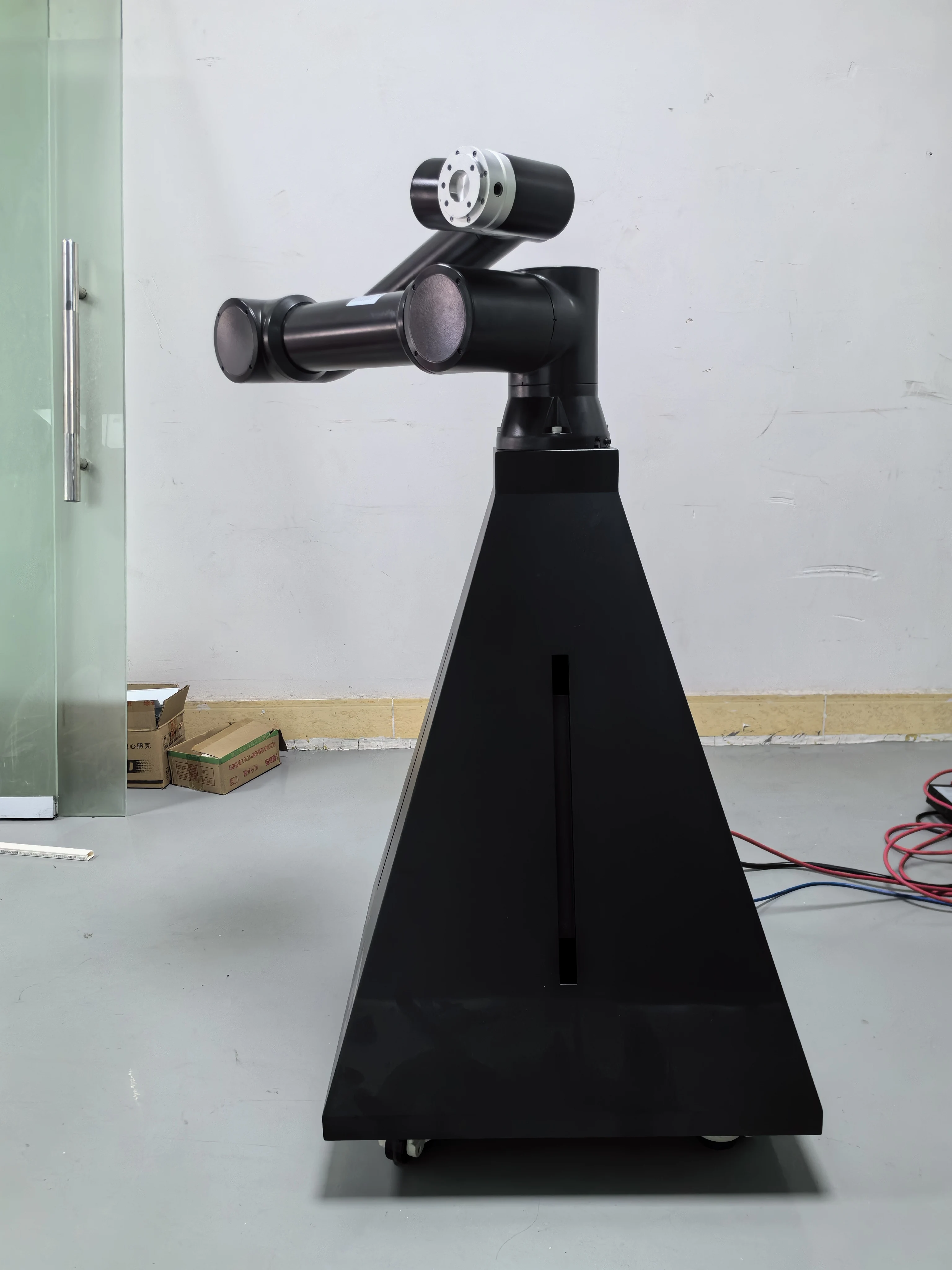 Suporta cabine fotográfica compatível com câmera, braço robótico colaborativo programável automático de 7 eixos ROS