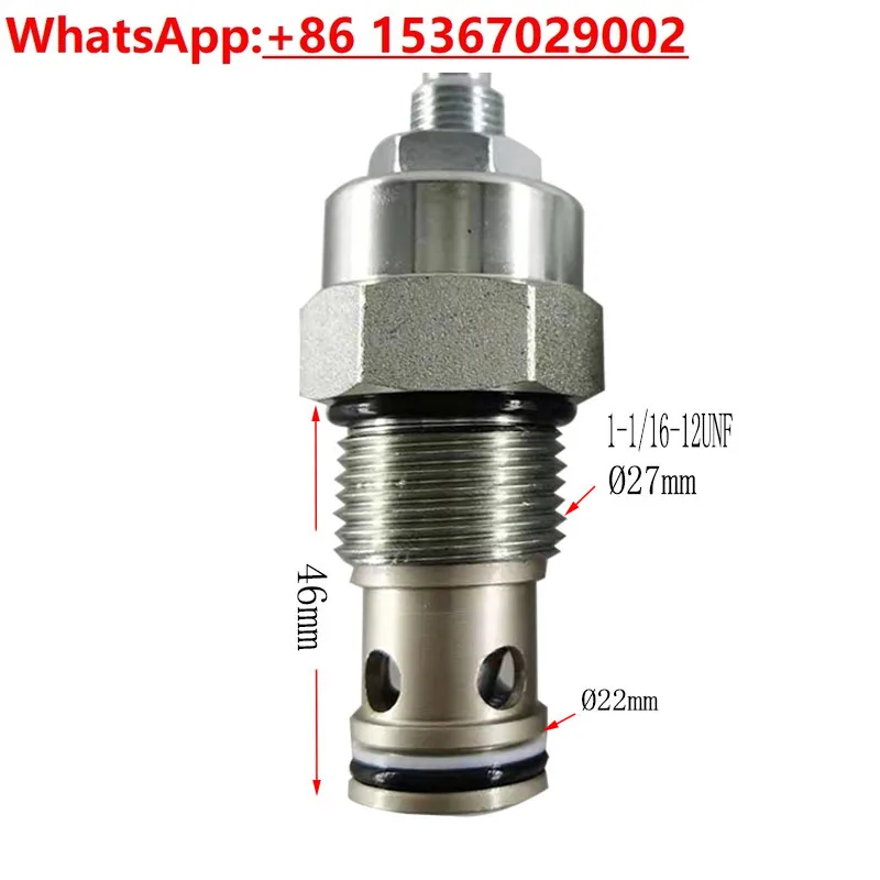 

Throttle valve Hydraulic LNV-12 two-way globe valve LF-12 flow adjustment, threaded speed control manually adjustable