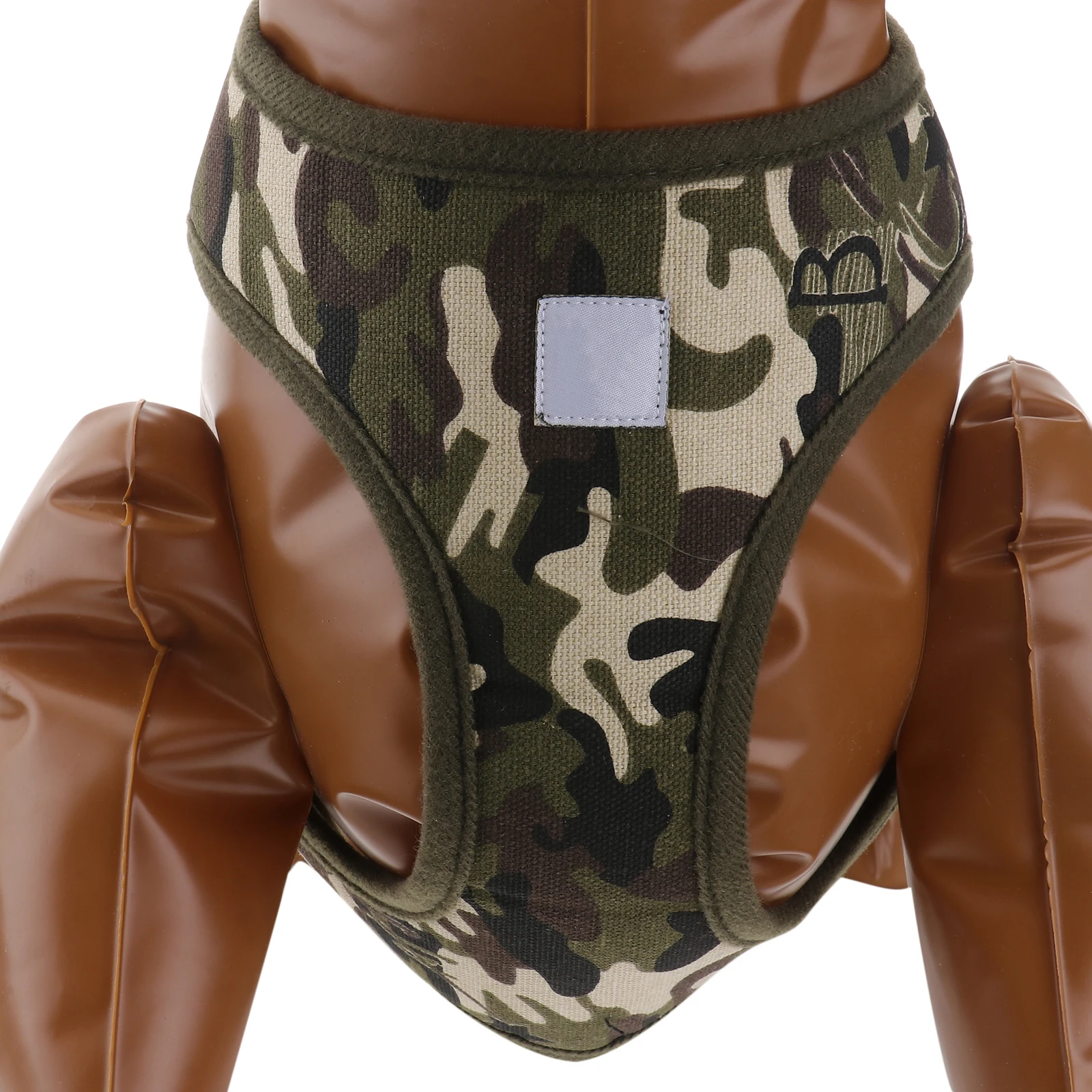

Adjustable Dog Camouflage Color L Size Canvas Pet Chest Strap Design Quick Release Buckle D Ring Walking Gear