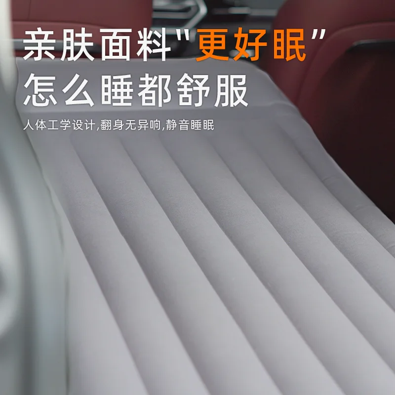 Self-Inflating Car Mattress Single Sleeping Pad Foldable SUV Trunk Gap Filler Portable Camping Air Bed for Travel Road Trips